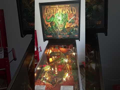 Finished up this Bally Escape from the Lost World...one of weirdest playfields you will encounter.
