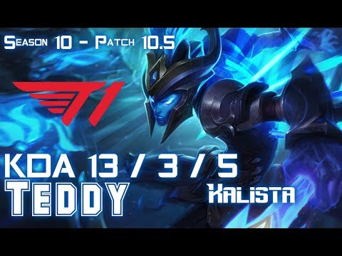 T1 Teddy KALISTA vs DRX Deft KAI'SA ADC - Patch 10.5 KR Ranked