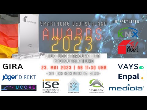 Smart Home Deutschland Awards 2023 - Übertragung der großen Preisverleihung