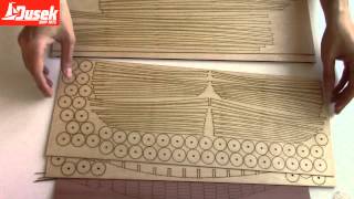 Dušek Vikingská loď Gokstad 1:35 kit