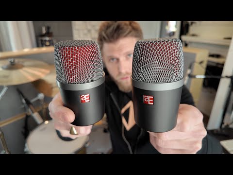 sE VBeat+ VKick combo with Mic Clip and 20' Mic Cables - Black image 4