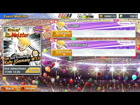 Tips Skill Knowledge ~ Kaltz Germany WY - Captain Tsubasa Dream Team (INDONESIA)