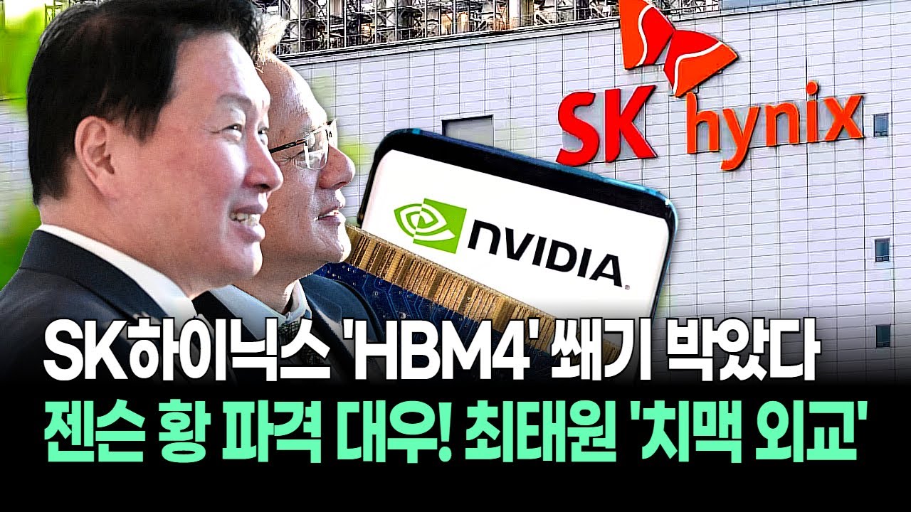 "한국식 치킨 먹으며 HBM 논의?" SK하이닉스 최태원·젠슨황 실리콘밸리 '치맥 회동' 소름 돋는 대화