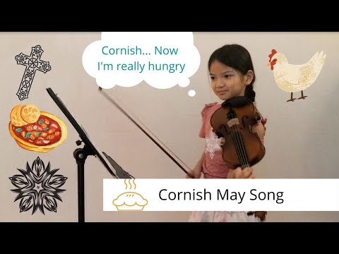 9-year-old playing "Cornish May Song - Fiddle Time Runners" on a violin.