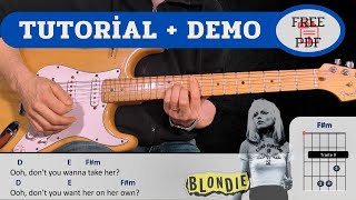 Maria (Blondie) | Cover Tutorial Paso a Paso con Letra, Acordes y PDF Gratis
