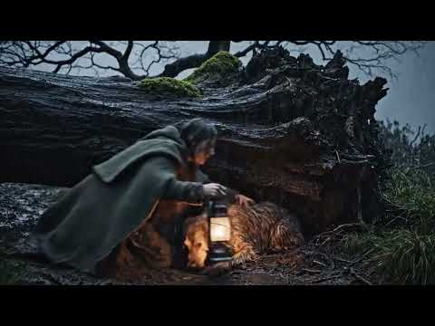 A girl helps the dog in stormy night#inspirationalstories #modernfamily 