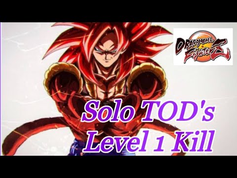 dbfz - Gogeta SSJ4 Solo TOD's level 1 kill (511812)