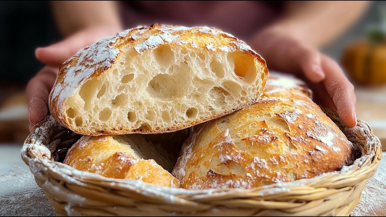 Get the PERFECT Italian bread in 1 hour without kneading!