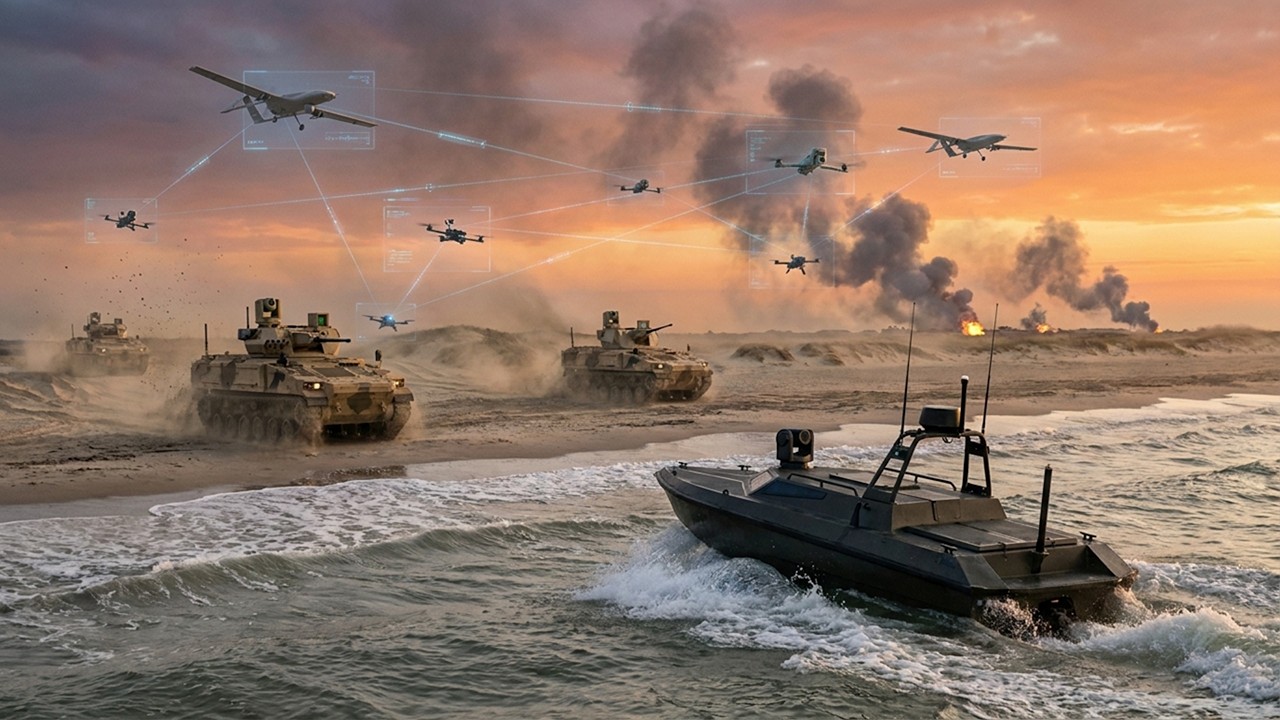 'A NEW ERA OF WAR' — UKRAINIAN SEA, GROUND DRONE TEAM UP FOR COMBAT MISSION ON KINBURN SPIT || 2026