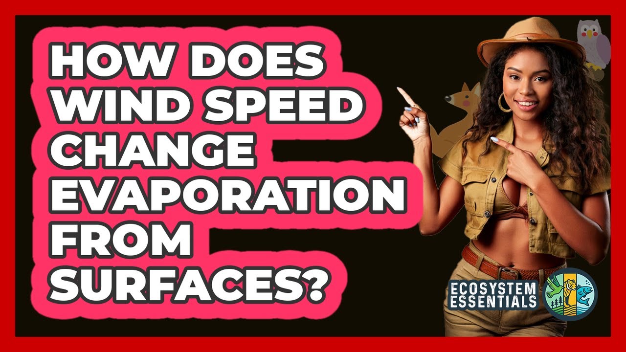 How Does Wind Speed Change Evaporation From Surfaces?