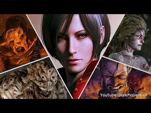 Resident Evil 6 - All Bosses With Cutscenes (All Campaigns) [2K 60FPS]
