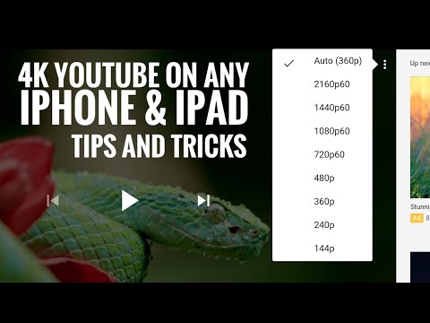 Fix 4K Youtube on iPhone & iPad iOS 14 / iPadOS 14 - Tutorial on an iPad No Jailbreak | English