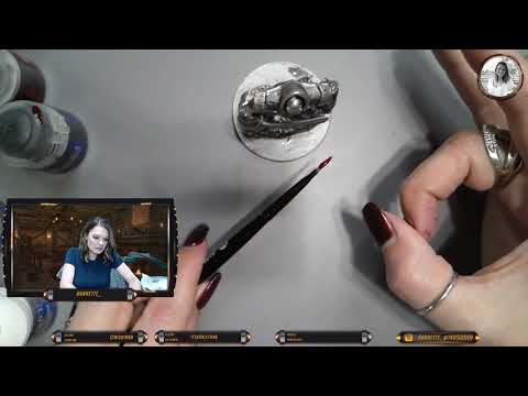 Tutorial for expert application of blood splatter technique on miniatures.