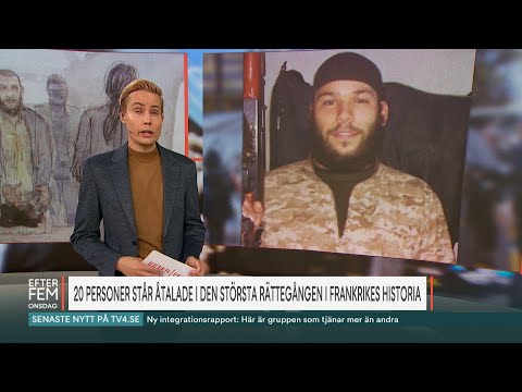 20 personer står åtalade i den största rättegången i Frankrikes histor… | Efter fem | TV4 & TV4 Play