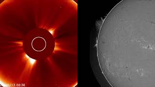 Download lagu Prominence Eruption and CME from GONG H-Alpha (NSO) and SOHO-LASCO  imagers on October 14th, 2025 mp3