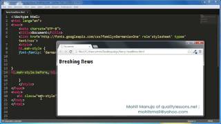 Download lagu How to create fancy css headlines using Google fonts and pseudo elements mp3