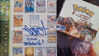 Path to Master Set:  Pokémon Obsidian Flames (Booster Box Opening)