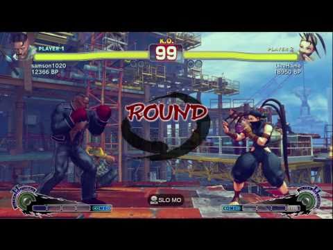 LiveHame [Ibuki] vs samson1020 [Dudley] SSF4 Japanese Online Ranked Matches - TRUE-HD