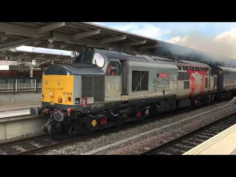 37884 brutally departing Derby with 57312 on the rear 12.03.22