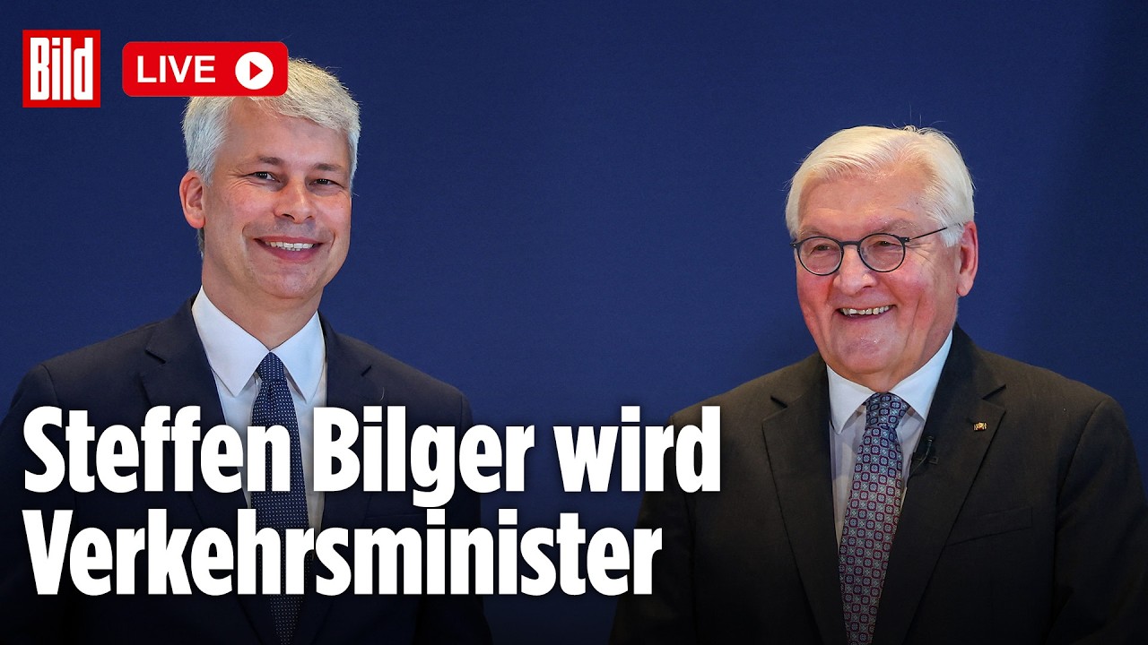 🔴 Steffen Bilger übernimmt das Verkehrsministerium | BILD LIVE