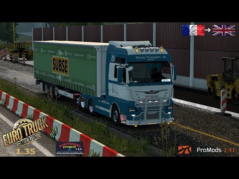 ETS2 1.35 I My Trucking Diary - Episode #162 I Brest to Cardiff I Promods 2.41, RoEx 2.2