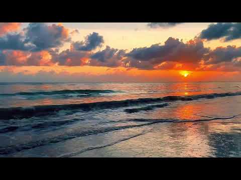 ASMR Sunset Beach Sounds | Dreamy Ocean Ambience to Unwind, Meditate, and Sleep Deeply