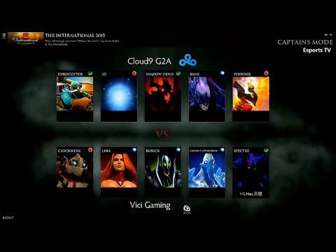 EPIC COMEBACK - C9 vs VG - Cloud 9 vs Vici Gaming - TI5 - Game 1 - BO3 - The International 2015