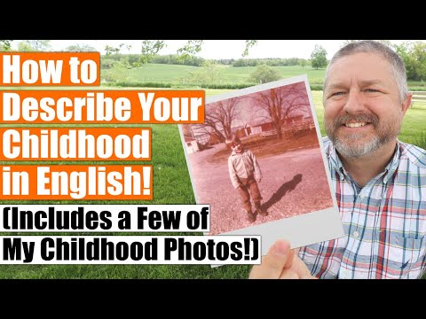 Part of a video titled Learn How to Describe Your Childhood in English! - YouTube