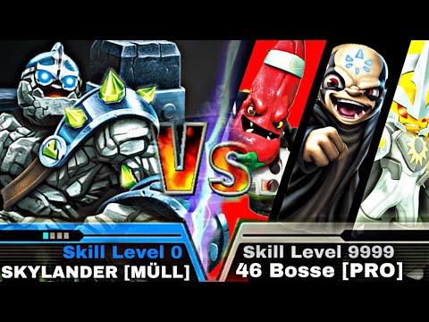 Kann man ALLE 46 Skylanders Trap Team BOSSE mit dem SCHLECHTESTEN Skylander besiegen?
