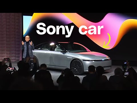 索尼在2023年CES上宣佈的汽車 (Sony's car announcement at CES 2023)