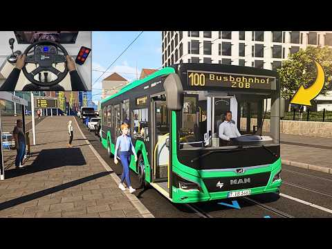 Realistic Bus Simulator 2025 - New City Transport Simulator: Bus | Steering Wheel Gameplay