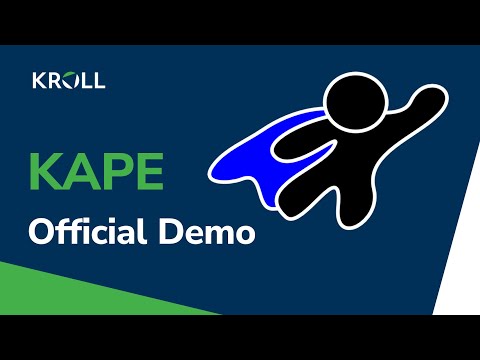 Kroll Artifact Parser and Extractor (KAPE) Official Demo