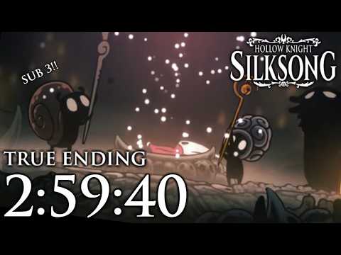 Hollow Knight: Silksong True Ending speedrun in 2:59:40! | SUB 3 I DID IT!!!!!!