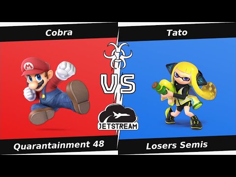 Quarantainment 48 Losers Semis - Cobra (Mario) Vs. Tato (Inkling) Smash Ultimate - SSBU