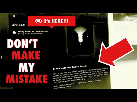 Part of a video titled Remote LIVE Access to Tesla Sentry Mode Cameras?! Don't Make My ...