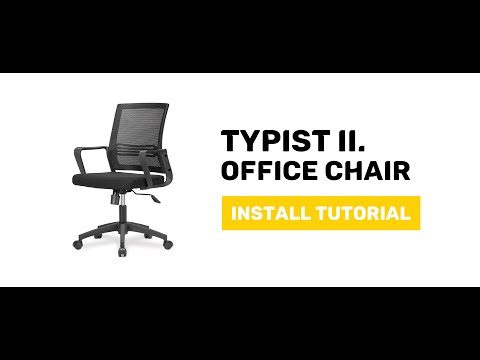 JIJI Typist II. Office Chair - Display and Install Procedure