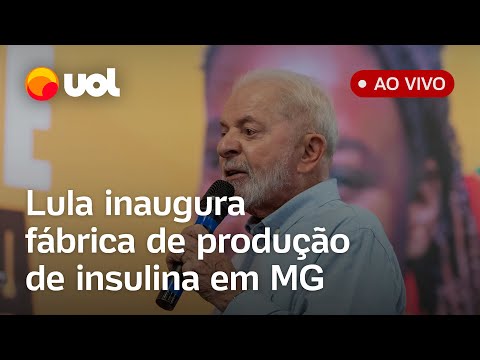 🔴 Lula fala ao vivo e inaugura fábrica de produção de insulina em Minas Gerais