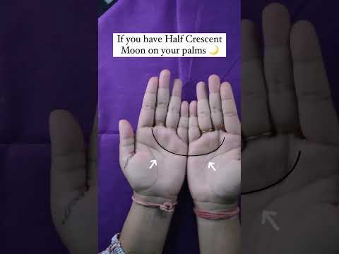Do you have Half Crescent Moon on your palm? #palmistry