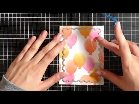 DIY Stencil Making||Cardmaking ||  BIRTHDAY CARD