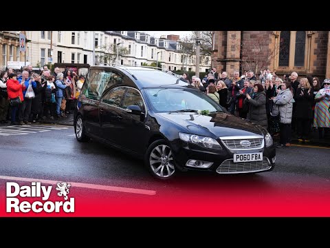 Janey Godley's funeral sees the comedian receive a final standing ovation from Glaswegians