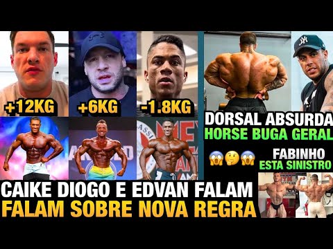 NOVA REGRA: CAIKE DIZ QUE PODE PESAR 12 KGS A MAIS NA MENS + DIOGO E EDVAN COMENTAM + HORSE ABSURDO