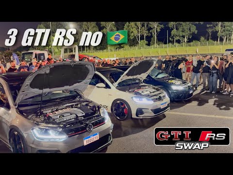 We brought together the 3 RS Golfs from Brazil at Velopark Fueltech 🙅🏻‍♂️