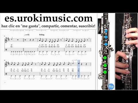 Tutorial de Oboe Imagine Dragons - Next To Me Clases Notas um-ih927
