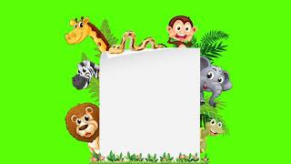Wild Animal Animation - Green Screen  Animation Vi