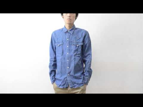 Levi's（リーバイス） ウエスタンシャツ メンズ 長袖 デニムシャツ ネルシャツ チェックシャツ クラシック ブロックチェック フランネル 66986 mv153