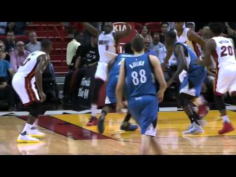 NBA 2015-16 Hassan Whiteside Highlights Triple Double vs Timberwolves November 17, 2015