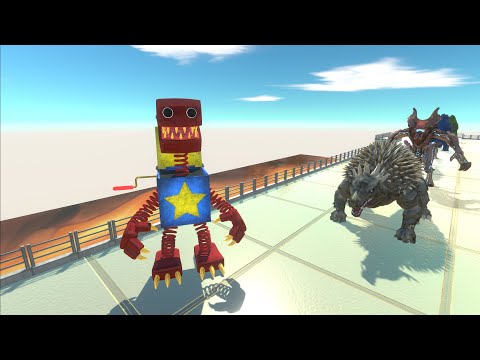 Boxy Boo Sky VS GHIDORAH & ALL GODZILLA LAVA DEATH FALL - Animal Revolt Battle Simulator