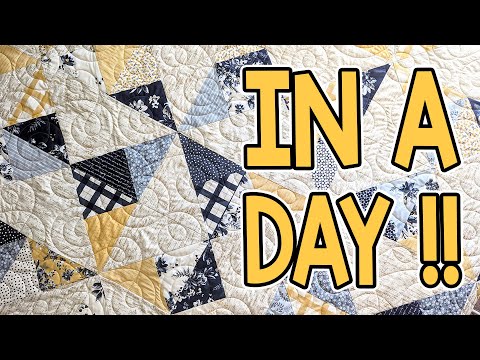No Time Wasted Quilt Pattern | Layer Cake Friendly | Fast, Easy, and Beginner Friendly!