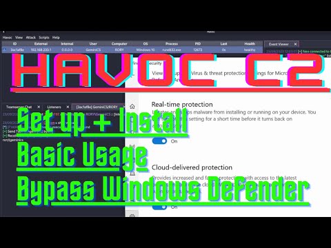 Havoc C2 Framework - Setup Demonstration with Windows Defender Bypass