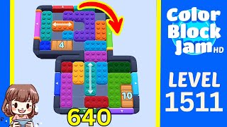Solusi Level 1511 Color Block Jam